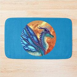 Wings of Fire Blue Bath Mat
