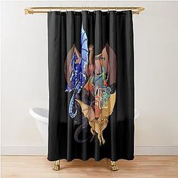 Many Wings of Fire Dragon Beautiful Art Shower Curtain