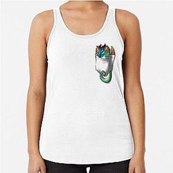 Wings of Fire Pocket Dragon Racerback Tank Top