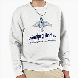Jet For Winnipeg Hockey Pullover Sweatshirt
