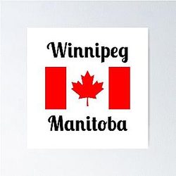 Winnipeg Manitoba Canada Stylish Prints Poster