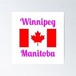 Winnipeg Manitoba Canada Stylish Print Poster