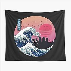 Winnipeg Kanagawa Wave Tapestry