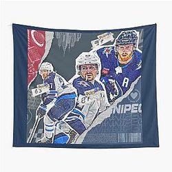 Winnipeg Hockey Team Squad Design Tapestry