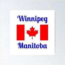 Winnipeg Manitoba Canada Stylish Prints Poster