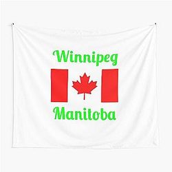 Winnipeg Manitoba (Canada) - Stylish Print Tapestry