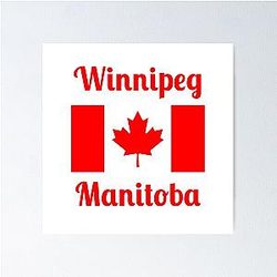 Winnipeg Manitoba Canada Stylish Prints Poster