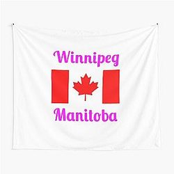 Winnipeg Manitoba Canada Stylish Prints Tapestry