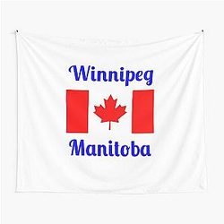 Winnipeg Manitoba (Canada) - Stylish Print Tapestry