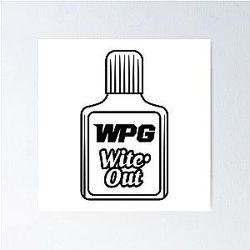 Winnipeg Whiteout Bottle Poster