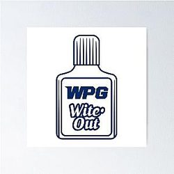 Winnipeg Whiteout (Blue) Poster