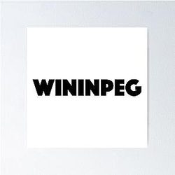 Winnipeg Whiteout - Win in Winnipeg (Black) - Poster