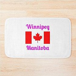 Winnipeg, Manitoba - Stylish Prints Bath Mat