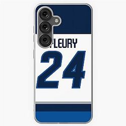 Winnipeg Jets Haydn Fleury Away Jersey Phone Case Samsung Galaxy Soft Case