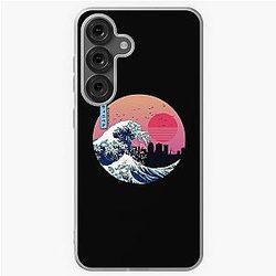 Winnipeg Wave Kanagawa Soft Case for Samsung Galaxy Retro Wave Back Case