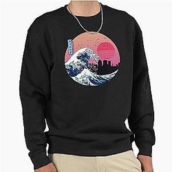Winnipeg Kanagawa Wave Pullover Sweatshirt