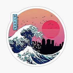 Winnipeg Kanagawa Wave Sticker