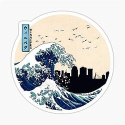 Winnipeg Kanagawa Wave Sticker