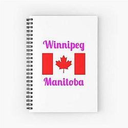 Winnipeg Manitoba Canada - Stylish Prints Spiral Notebook