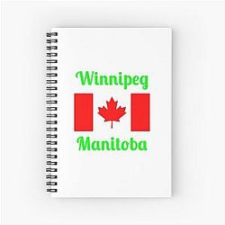Winnipeg, Manitoba, Canada - Stylish Print, Spiral Notebook
