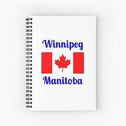 Winnipeg Manitoba - Stylish Prints Notebook