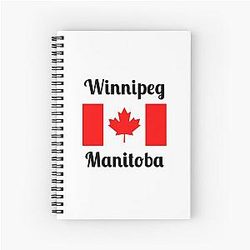 Winnipeg Manitoba (Canada) Stylish Print Spiral Notebook