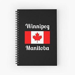 Winnipeg Manitoba Canada Stylish Spiral Notebook