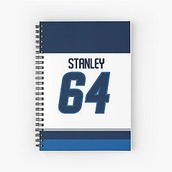 Winnipeg Jets Logan Stanley Away Jersey Phone Case Spiral Notebook