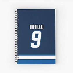 Winnipeg Jets Alex Iafallo Home Jersey Case Spiral Notebook