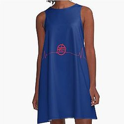 Winnipeg Retro Hockey Heartbeat Dress