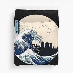 Winnipeg Kanagawa Wave Duvet Cover
