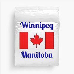 Winnipeg Manitoba, Canada - Stylish Prints Duvet Cover