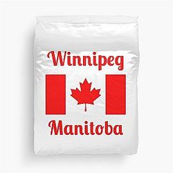 Winnipeg Manitoba Canada - Stylish Print Duvet Cover