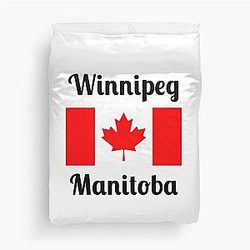 Winnipeg Manitoba, Stylish Prints Duvet Cover