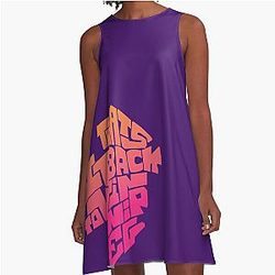 Back to Sunny Winnipeg A Line Dress