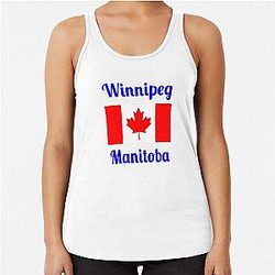 Winnipeg Manitoba Canada Stylish Racerback Tank Top