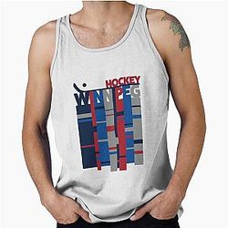City Series Winnipeg Hockey Stripes Tank Top