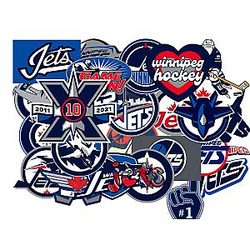Winnipeg American Hockey Jets Stickers for Water Bottles, Laptops, Bicycles, Computers, Motorcycles, Travel Cases, Car Decals Decorations