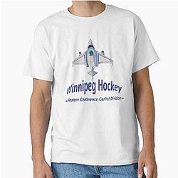 Jet with text dedicated Winnipeg hockey Classic T-Shirt