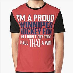 Proud Winnipeg Hockey Fan Graphic T-Shirt
