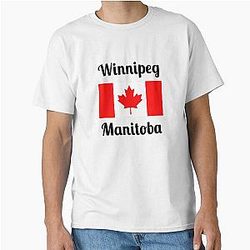 Winnipeg Manitoba Canada - Stylish Print, Classic T-Shirt