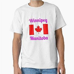 Winnipeg, Manitoba (Canada) - Stylish Print Classic T-Shirt