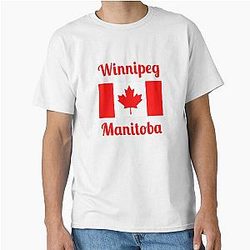 Winnipeg, Manitoba, Canada - Stylish Prints Classic T-Shirt