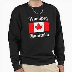 Winnipeg Manitoba Canada - Stylish Prints Pullover Sweatshirt
