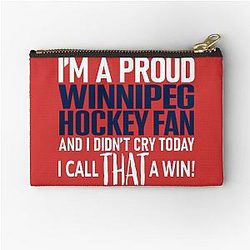 Proud Winnipeg Hockey Fan Zipper Pouch