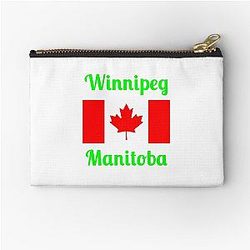 Winnipeg Manitoba - Stylish Prints Zipper Pouch