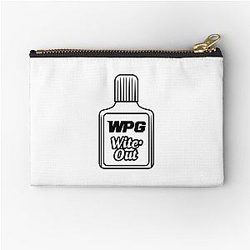 Winnipeg Whiteout Bottle Small Black Zipper Pouch