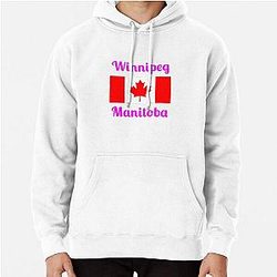 Winnipeg Manitoba (Canada) - Stylish Print Pullover Hoodie