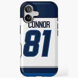 Winnipeg Jets Kyle Connor Away Jersey Back Phone Case iPhone Case