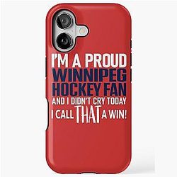 Proud Winnipeg Hockey Fan Doesn't Cry iPhone Tough Case